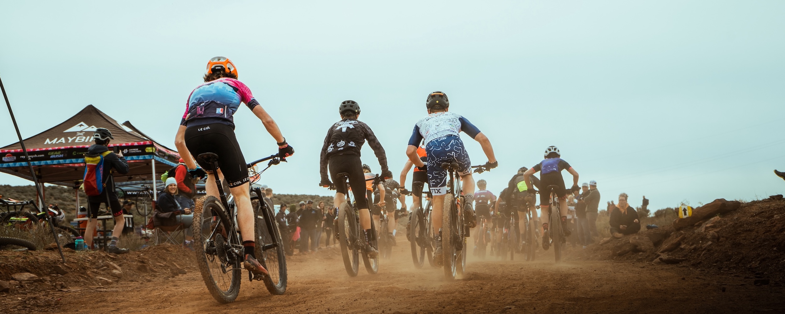 Mountain biker on trail